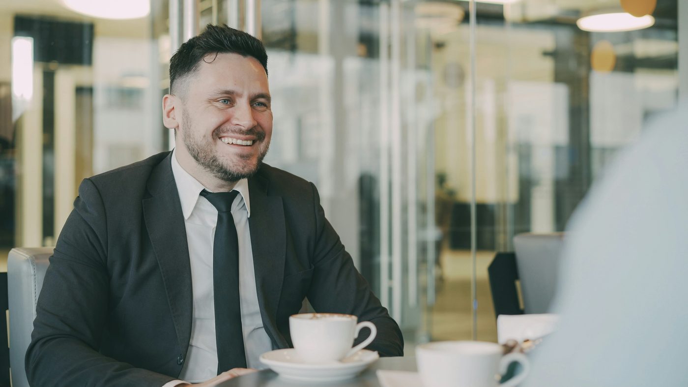 Un dirigeant client en rendez-vous